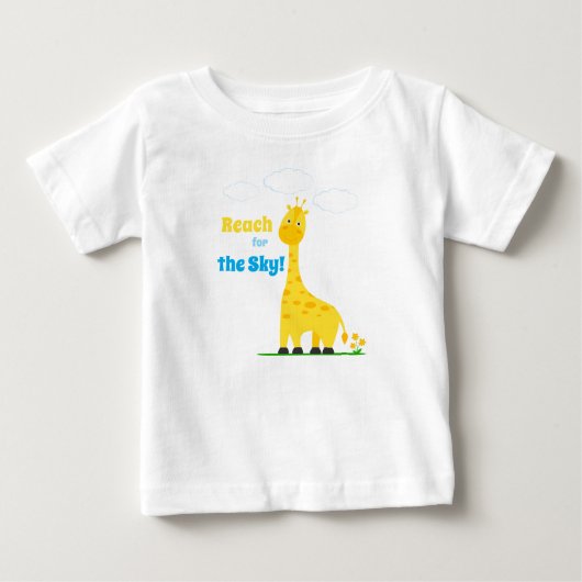 Kinder T-shirt met een leuk giraffe (Voorkant)