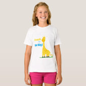 Kinder T-shirt met een leuk giraffe (Voorkant volledig)