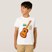 Kinder T-shirt met gitaar (Voorkant volledig)