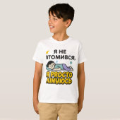 Kinder T-shirt met Oekraïense opschrift (Voorkant volledig)