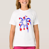 Kinder T-shirt met patriottische taart (Voorkant)