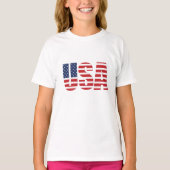 Kinder T-shirt met patriottische taart (Voorkant)