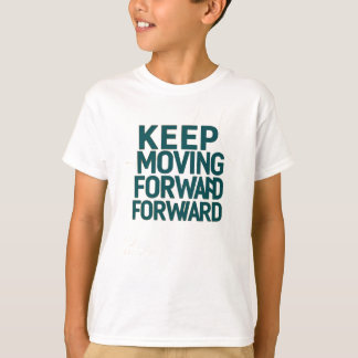Kinder T-shirt met vet "Keep Moving Forward" ontwe