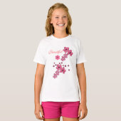 kinder T-shirt mooie bloemen (Voorkant volledig)