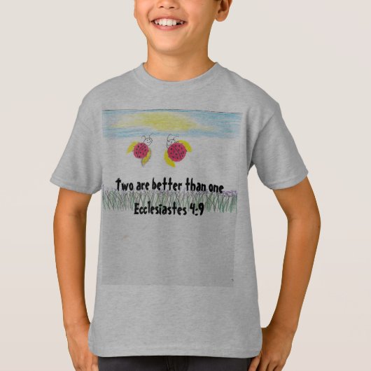 Kinder T-shirt ondersteunt vriendschappen en zelfv (Voorkant)