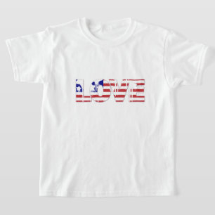Kinder T-Shirt Patriotic Love