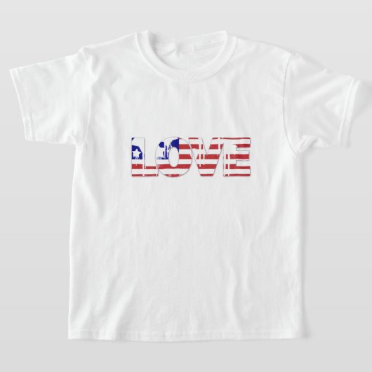 Kinder T-Shirt Patriotic Love (Laagn)