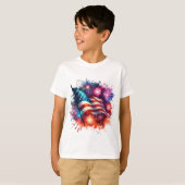 Kinder T-shirt-patriottische vlag T-shirt (Voorkant volledig)