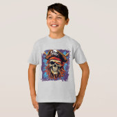 Kinder T-shirt piraat (Voorkant volledig)