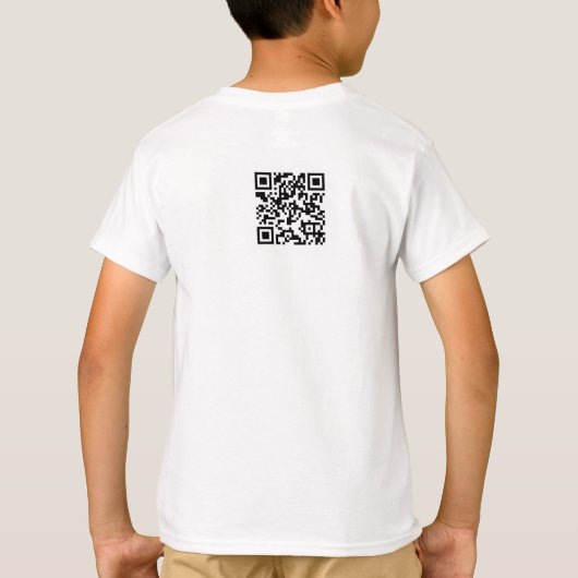 Kinder T-shirt QR (Achterkant)