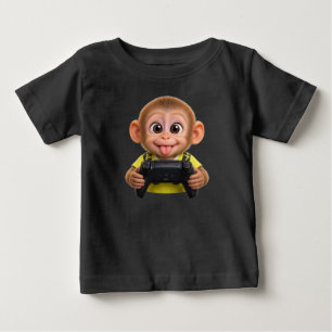 Kinder T-shirt – Speelse aap speelt