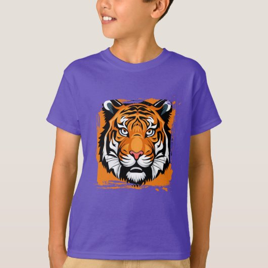 Kinder T-shirt tijger (Voorkant)