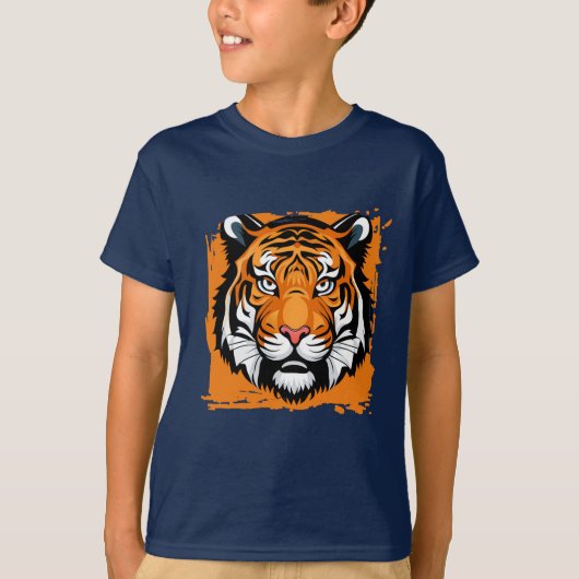 Kinder T-shirt tijger (Voorkant)