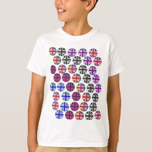 Kinder T-shirt. Vlaggen van de Unie met meerdere k T-shirt