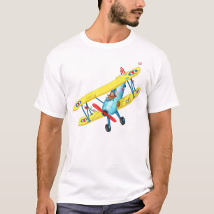 Kinder T-shirt vliegtuig
