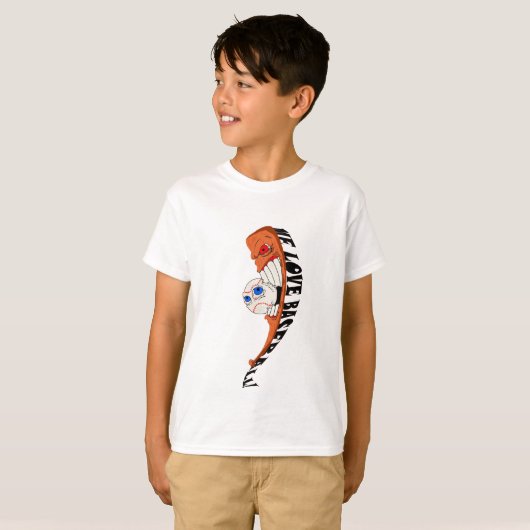 Kinder T-shirt voor Baseball (Voorkant volledig)