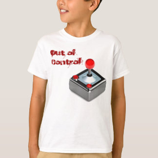 kinder T-Shirt voor 'out-of-control' gaming