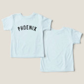 Kinder T-shirt voor persoonlijke naam (Ontwerp Voorkant & Achterkant)