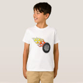 Kinder T-shirt voor warmloopwielen (Voorkant volledig)