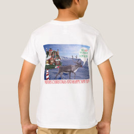 kinder t-shirt, Vrolijk Kerstfeest en Gelukkig Nie T-shirt