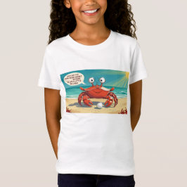 Kinder T-shirt - "Waarom heeft de krab niet gedeel
