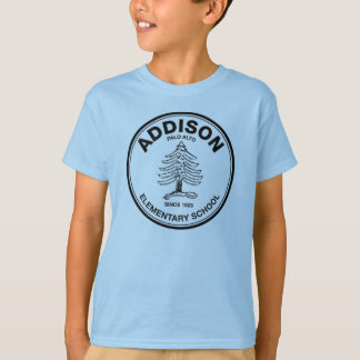 Kinder t-shirt, zwart Addison-logo T-shirt