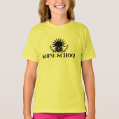 kinder t-shirt zwarte logo (Voorkant)