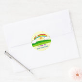 Kinder T-shirts en geschenken Ronde Sticker (Envelop)