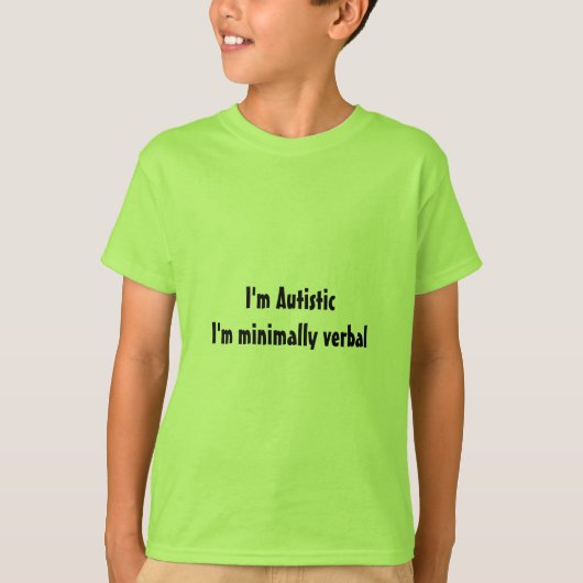 Kinder T-shirts voor autisme (Voorkant)