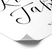 Kinder Tabelkalligrafie-handboek bruiloft Poster (Hoek)