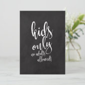 Kinder tafel Betaalbare Chalkcoard Weddenschap Kaart (Staand voorkant)