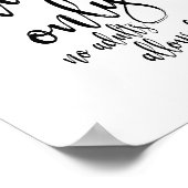 Kinder Tafel Zwart en Wit 8 x 10 Teken voor Wedden Poster (Hoek)