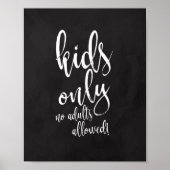 Kinder Tafelbord 8x10 voor bruiloft Poster (Voorkant)