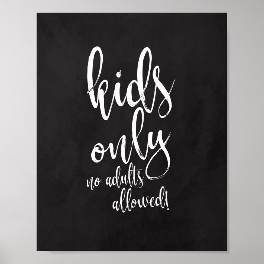 Kinder Tafelbord 8x10 voor bruiloft Poster (Voorkant)