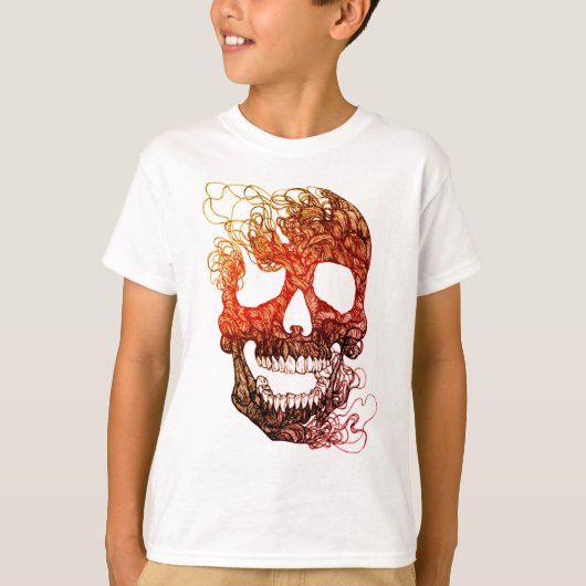 Kinder TAGLESS Skull T-Shirt (Voorkant)