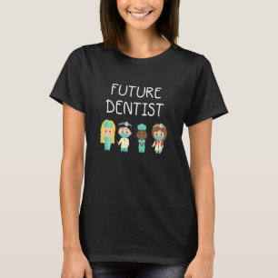 Kinder tandarts in opleiding voor toekomstige tand t-shirt
