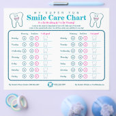 Kinder tandheelkundige glimlach zorg grafiek flyer (Enkel)
