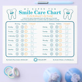 Kinder tandheelkundige glimlach zorg grafiek flyer (Enkel)