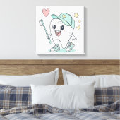 Kinder tandheelkundige kliniek kunst canvas afdruk (Insitu (Slaapkamer))
