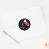 Kinder tapijtmakerij ronde sticker (Envelop)