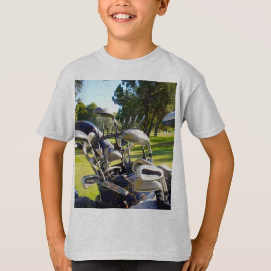Kinder tas van T-shirt met golfband, (Voorkant)