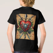 Kinder  Tattoo Hart T-Shirt (Achterkant)