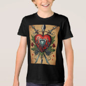 Kinder  Tattoo Hart T-Shirt (Voorkant)