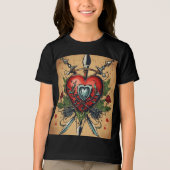 Kinder  Tattoo Hart T-Shirt (Voorkant)