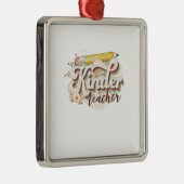 Kinder Teacher Metalen Ornament (Rechts)
