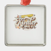 Kinder Teacher Metalen Ornament (Voorkant)