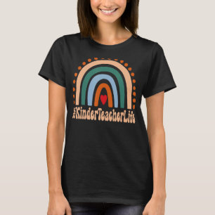 Kinder Teacher Rainbow Appreciation Day Hallo Teru T-shirt