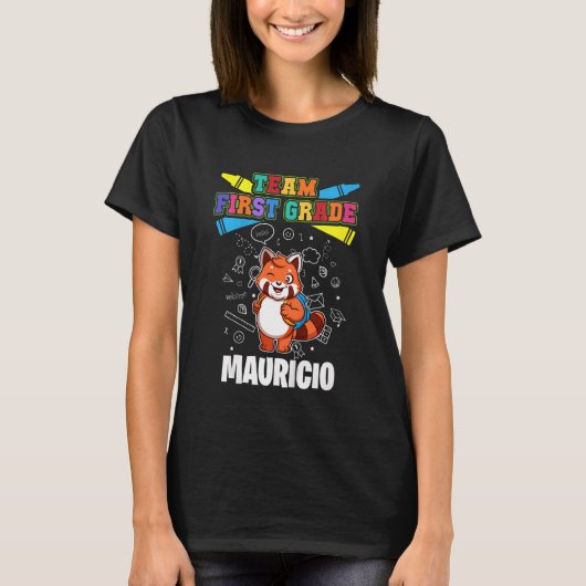 Kinder team eerste graad Mauricio gepersonaliseerd T-shirt (Voorkant)