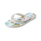 Kinder Teenslippers-Bloemen Kinder Teenslippers (Schuin)