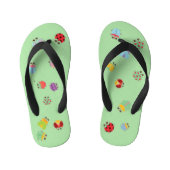 Kinder Teenslippers - Bugs Light Green (Voetbed)